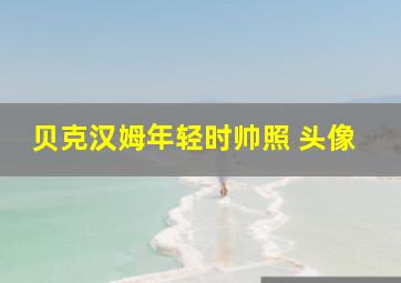 贝克汉姆年轻时帅照 头像